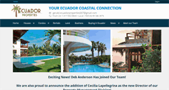 Desktop Screenshot of ecuadorhomesales.com